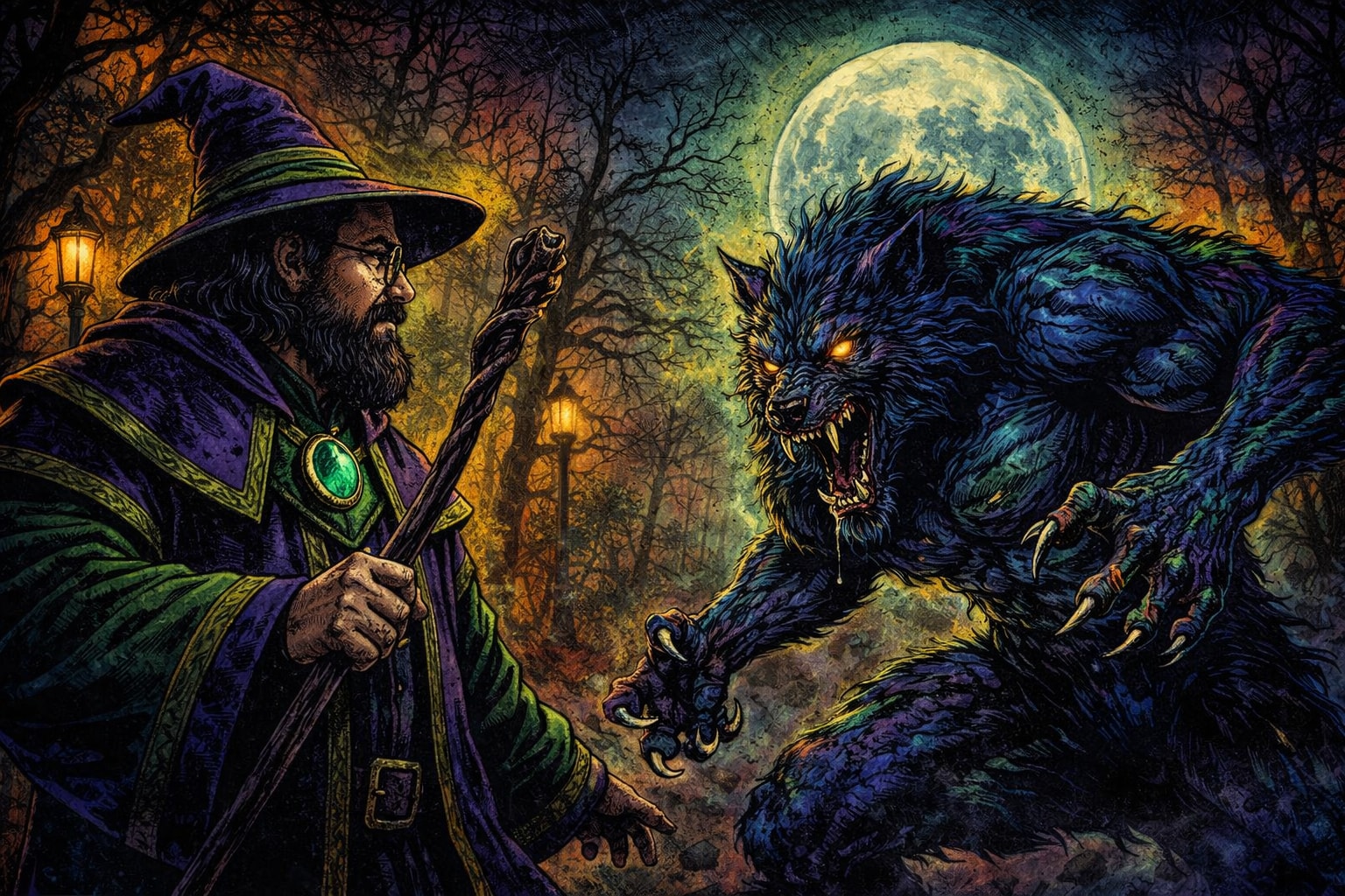 World of Darkness Colored Comic style