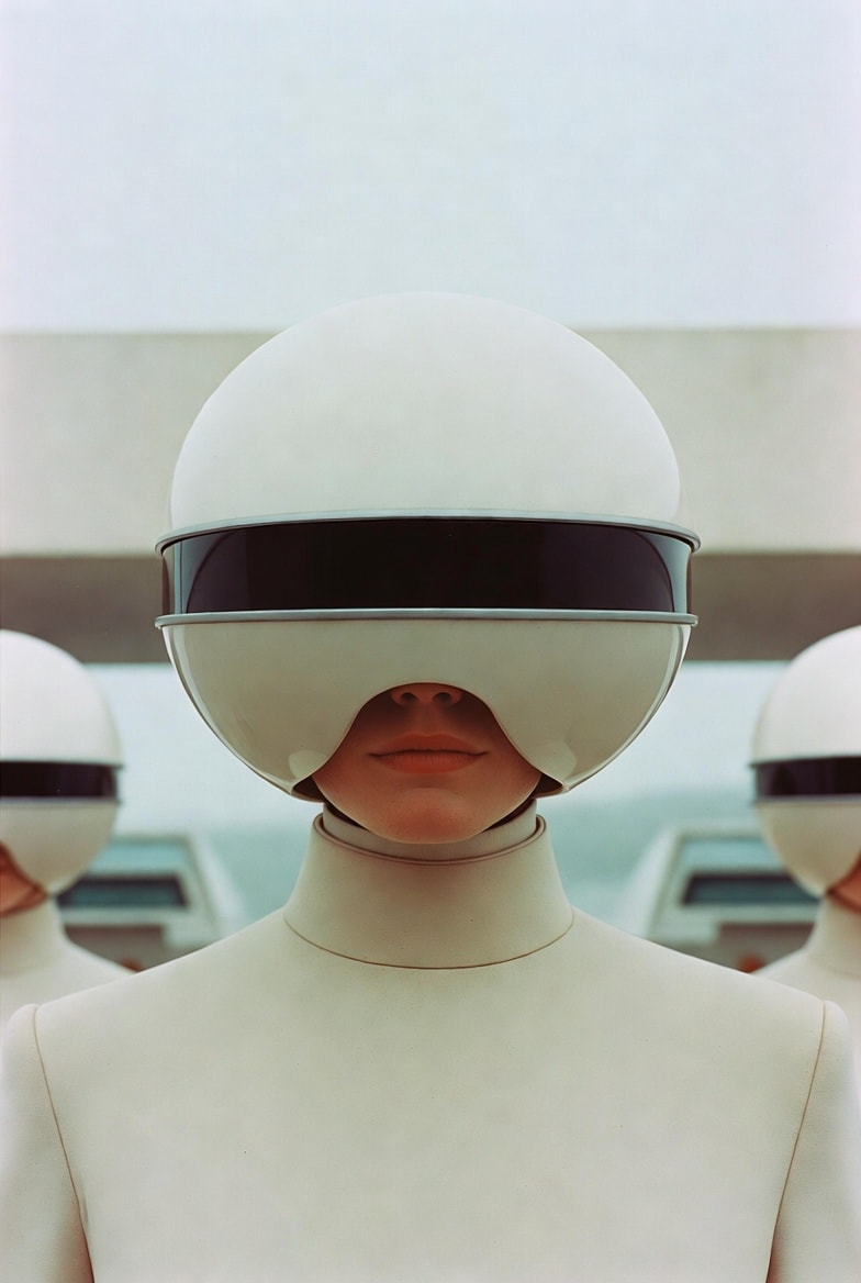 Retro-futuristic 1970s sci-fi