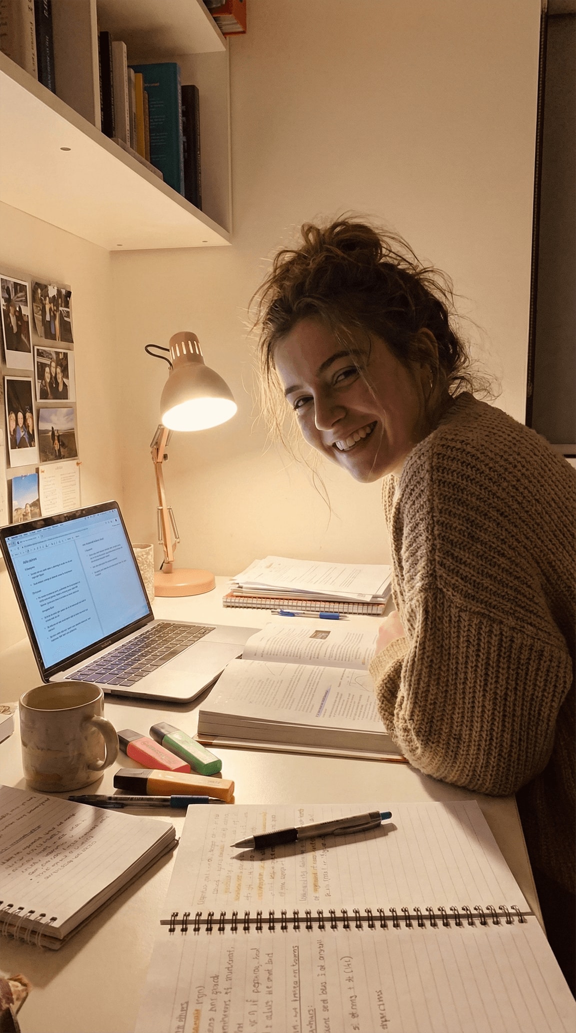 Messy Desk Study Moment - University Student